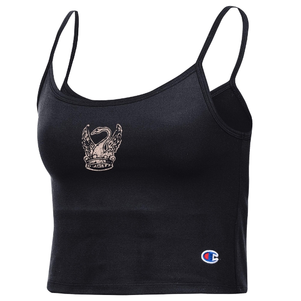 Crop Scoop Cami Black